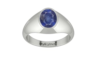 Sterling Silver Thailand Blue Sapphire Ring Fine Quality (R12)