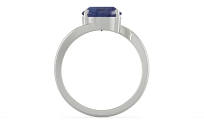 Sterling Silver Thailand Blue Sapphire Ring Fine Quality (R2)