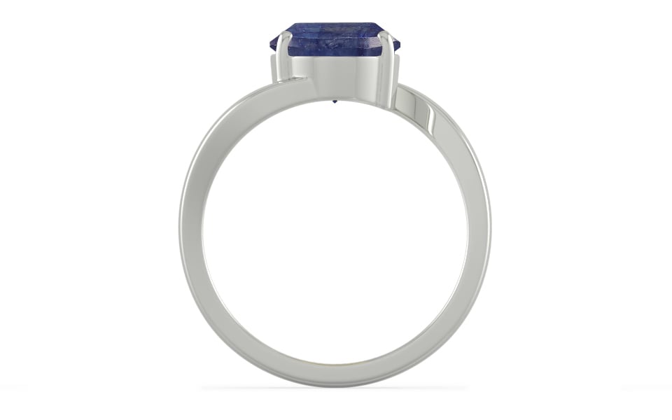 Sterling Silver Thailand Blue Sapphire Ring Fine Quality (R2)