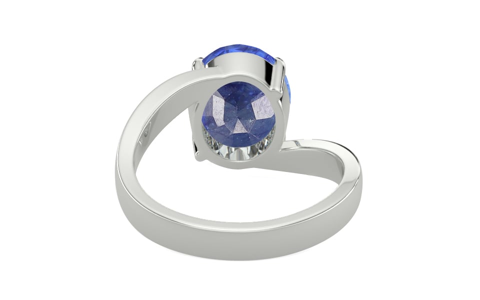 Sterling Silver Thailand Blue Sapphire Ring Fine Quality (R2)