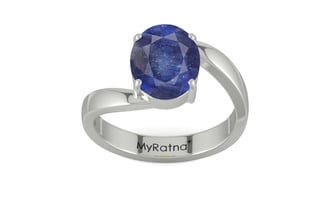 Sterling Silver Thailand Blue Sapphire Ring Fine Quality (R2)