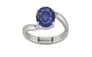 Sterling Silver Thailand Blue Sapphire Ring Fine Quality (R2)