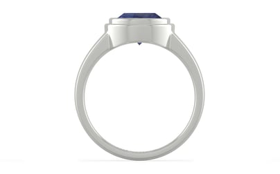 Sterling Silver Thailand Blue Sapphire Ring Fine Quality (R3)