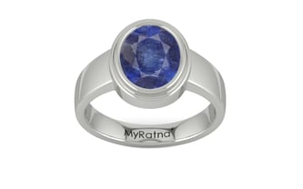 Sterling Silver Thailand Blue Sapphire Ring Fine Quality (R3)