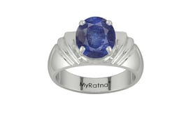Sterling Silver Thailand Blue Sapphire Ring Fine Quality (R4)