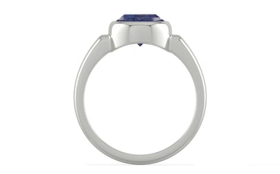 Sterling Silver Thailand Blue Sapphire Ring Fine Quality (R6)