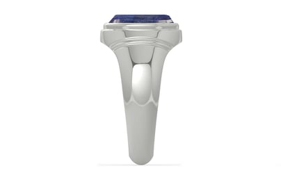 Sterling Silver Thailand Blue Sapphire Ring Fine Quality (R7)