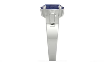 Sterling Silver Thailand Blue Sapphire Ring Fine Quality (R8)