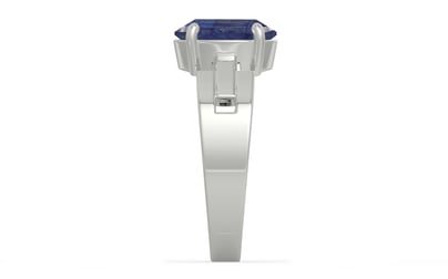 Sterling Silver Thailand Blue Sapphire Ring Fine Quality (R8)