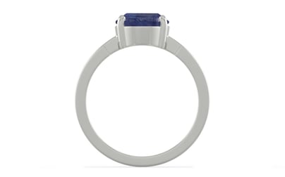 Sterling Silver Thailand Blue Sapphire Ring Fine Quality (R8)