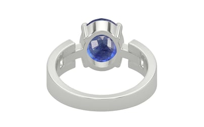Sterling Silver Thailand Blue Sapphire Ring Fine Quality (R8)