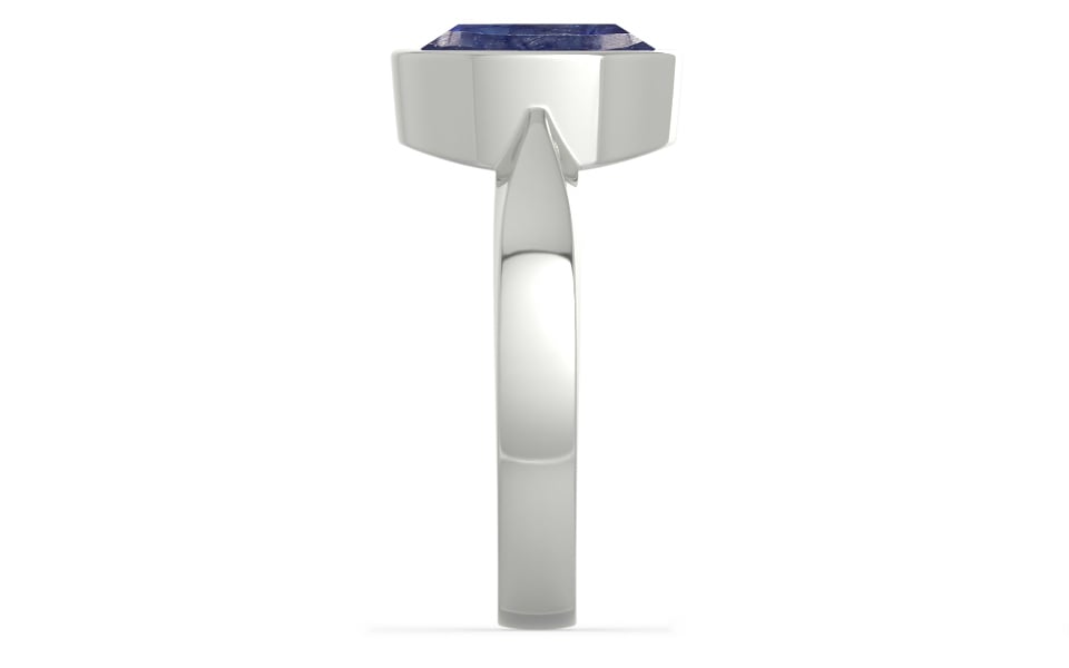 Sterling Silver Thailand Blue Sapphire Ring Fine Quality (R9)