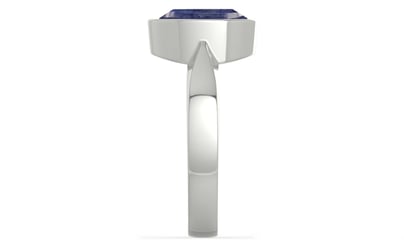 Sterling Silver Thailand Blue Sapphire Ring Fine Quality (R9)