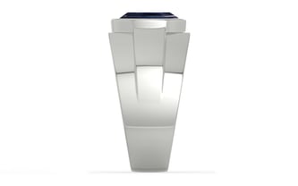 Sterling Silver Thailand Blue Sapphire Ring Limited Quality (R1)