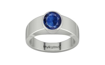 Sterling Silver Thailand Blue Sapphire Ring Limited Quality (R10)