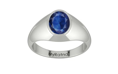 Sterling Silver Thailand Blue Sapphire Ring Limited Quality (R12)