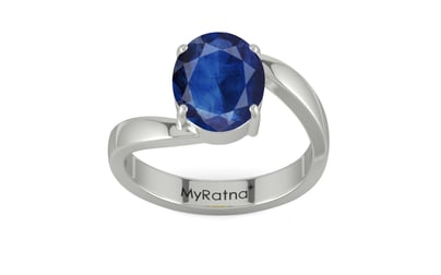 Sterling Silver Thailand Blue Sapphire Ring Limited Quality (R2)