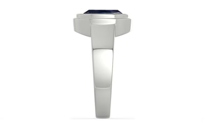 Sterling Silver Thailand Blue Sapphire Ring Limited Quality (R3)