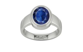 Sterling Silver Thailand Blue Sapphire Ring Limited Quality (R3)