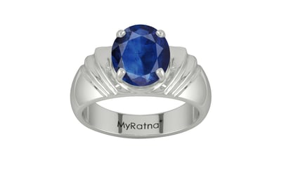 Sterling Silver Thailand Blue Sapphire Ring Limited Quality (R4)