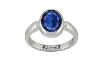 Sterling Silver Thailand Blue Sapphire Ring Limited Quality (R6)