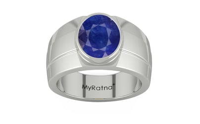Sterling Silver Thailand Blue Sapphire Ring Prime Quality (R1)