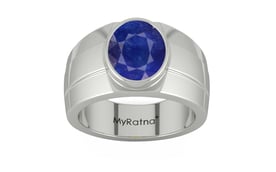 Sterling Silver Thailand Blue Sapphire Ring Prime Quality (R1)