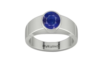 Sterling Silver Thailand Blue Sapphire Ring Prime Quality (R10)