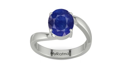 Sterling Silver Thailand Blue Sapphire Ring Prime Quality (R2)