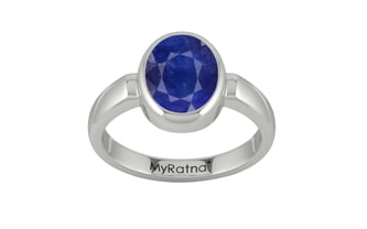 Sterling Silver Thailand Blue Sapphire Ring Prime Quality (R6)