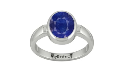 Sterling Silver Thailand Blue Sapphire Ring Prime Quality (R6)