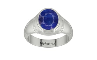 Sterling Silver Thailand Blue Sapphire Ring Prime Quality (R7)
