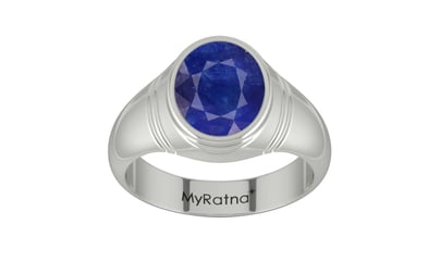 Sterling Silver Thailand Blue Sapphire Ring Prime Quality (R7)