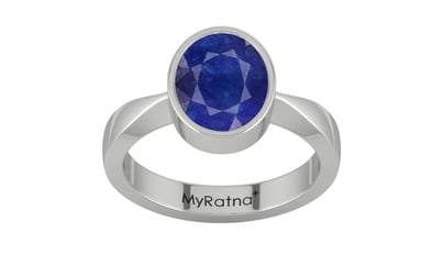 Sterling Silver Thailand Blue Sapphire Ring Prime Quality (R9)