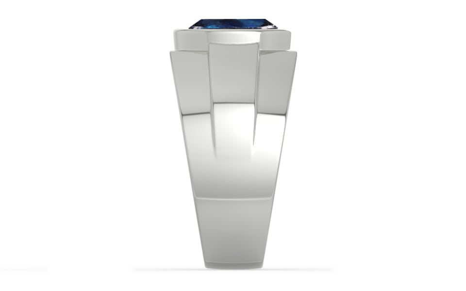 Sterling Silver Thailand Blue Sapphire Ring Rare Quality (R1)