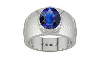 Sterling Silver Thailand Blue Sapphire Ring Rare Quality (R1)