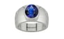 Sterling Silver Thailand Blue Sapphire Ring Rare Quality (R1)