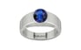 Sterling Silver Thailand Blue Sapphire Ring Rare Quality (R10)
