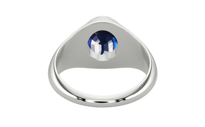 Sterling Silver Thailand Blue Sapphire Ring Rare Quality (R12)