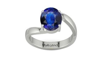 Sterling Silver Thailand Blue Sapphire Ring Rare Quality (R2)