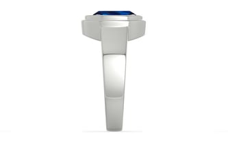 Sterling Silver Thailand Blue Sapphire Ring Rare Quality (R3)