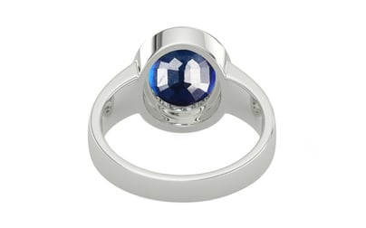 Sterling Silver Thailand Blue Sapphire Ring Rare Quality (R3)