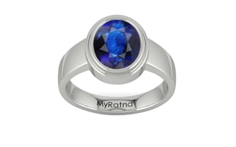 Sterling Silver Thailand Blue Sapphire Ring Rare Quality (R3)