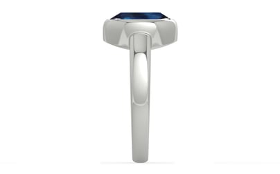 Sterling Silver Thailand Blue Sapphire Ring Rare Quality (R6)