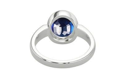 Sterling Silver Thailand Blue Sapphire Ring Rare Quality (R6)