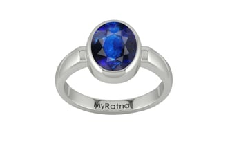 Sterling Silver Thailand Blue Sapphire Ring Rare Quality (R6)