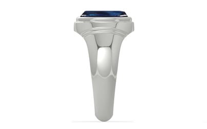 Sterling Silver Thailand Blue Sapphire Ring Rare Quality (R7)