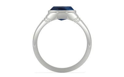 Sterling Silver Thailand Blue Sapphire Ring Rare Quality (R7)