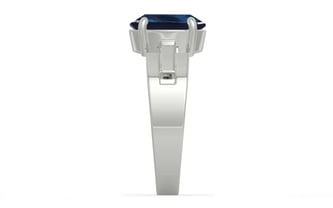 Sterling Silver Thailand Blue Sapphire Ring Rare Quality (R8)