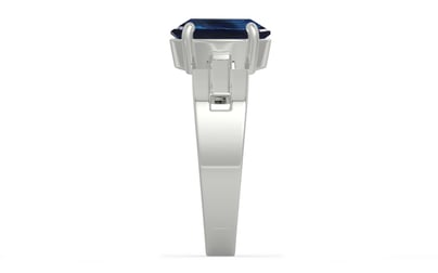 Sterling Silver Thailand Blue Sapphire Ring Rare Quality (R8)